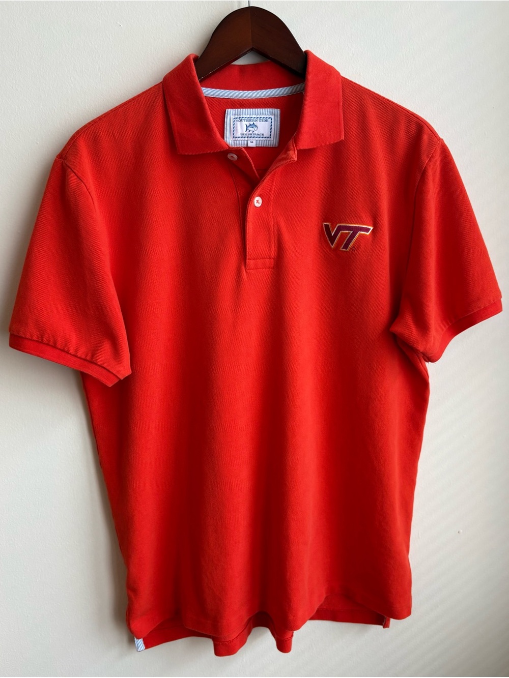 Southern Tide Virginia Tech Skipjack Gameday Polo (size M)